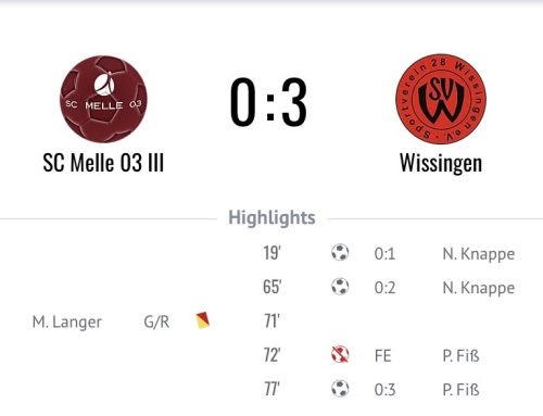 Souveräner Auswärtssieg: Wissingen überzeugt spielerisch in Melle